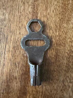 Vintage Roller Skate Key and Wrench Tool: UNION HARDWARE CO Split Logo